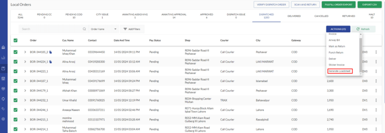 generate loadsheet 1 Release Notes (May - 2024)
