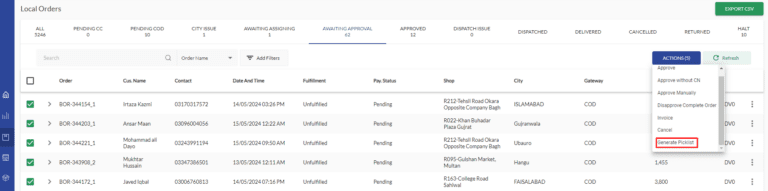 generate pickuplist Release Notes (May - 2024)